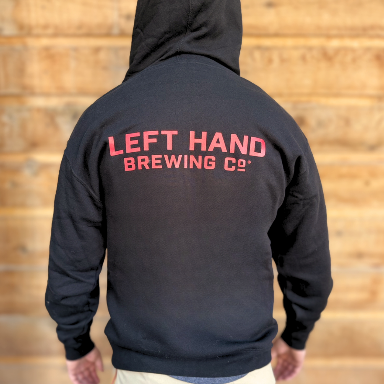 Left Hand Brewing Black Zip-up Hoodie